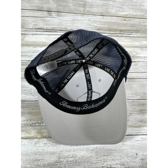 New Mens Tommy Bahama Steel‎ Blue Golf Cap Snapback Hat Nice!- NWT - Picture 8 of 8